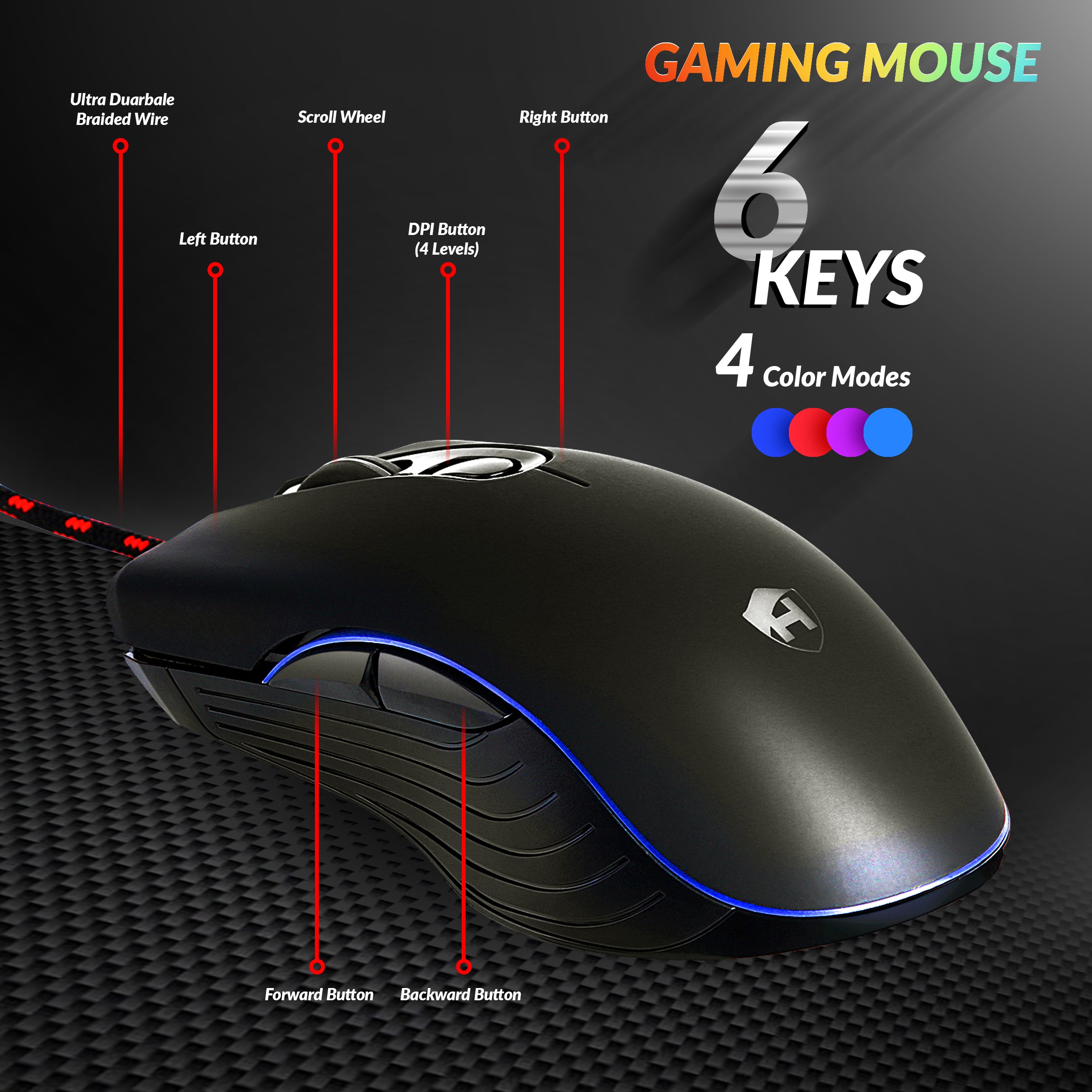 HC-510 Gaming Keyboard & Mouse Combo