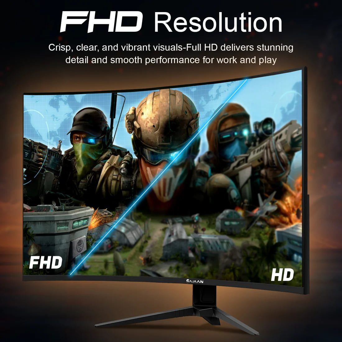 X2725C - 27″ FHD Curved Monitor for Gaming