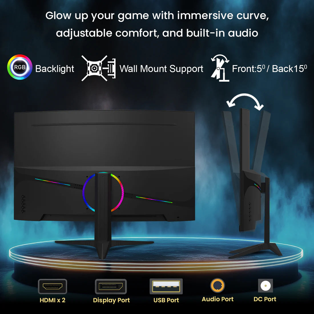 X2725C - 27″ FHD Curved Monitor for Gaming