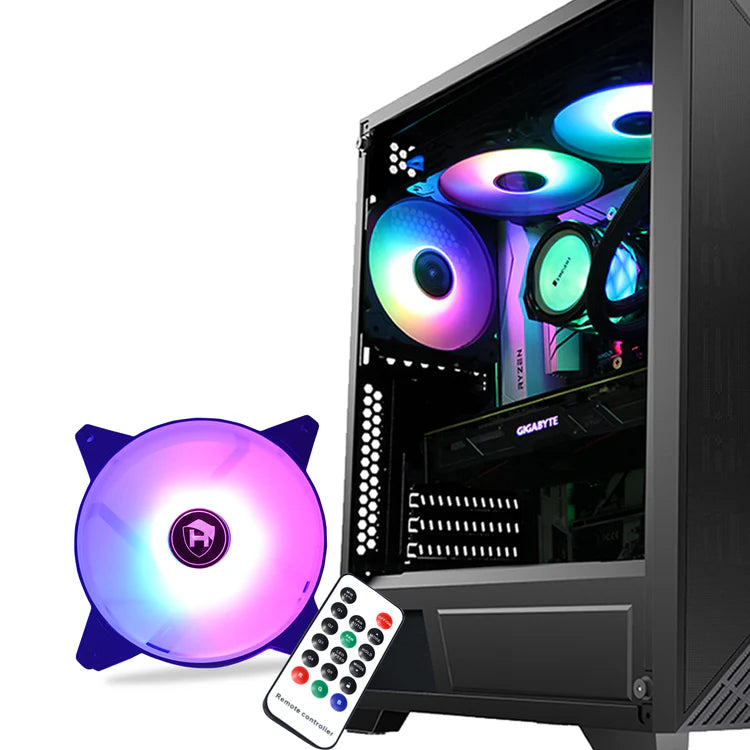 Hajaan 120 mm 5-Pack Computer Case PC Cooling Fan