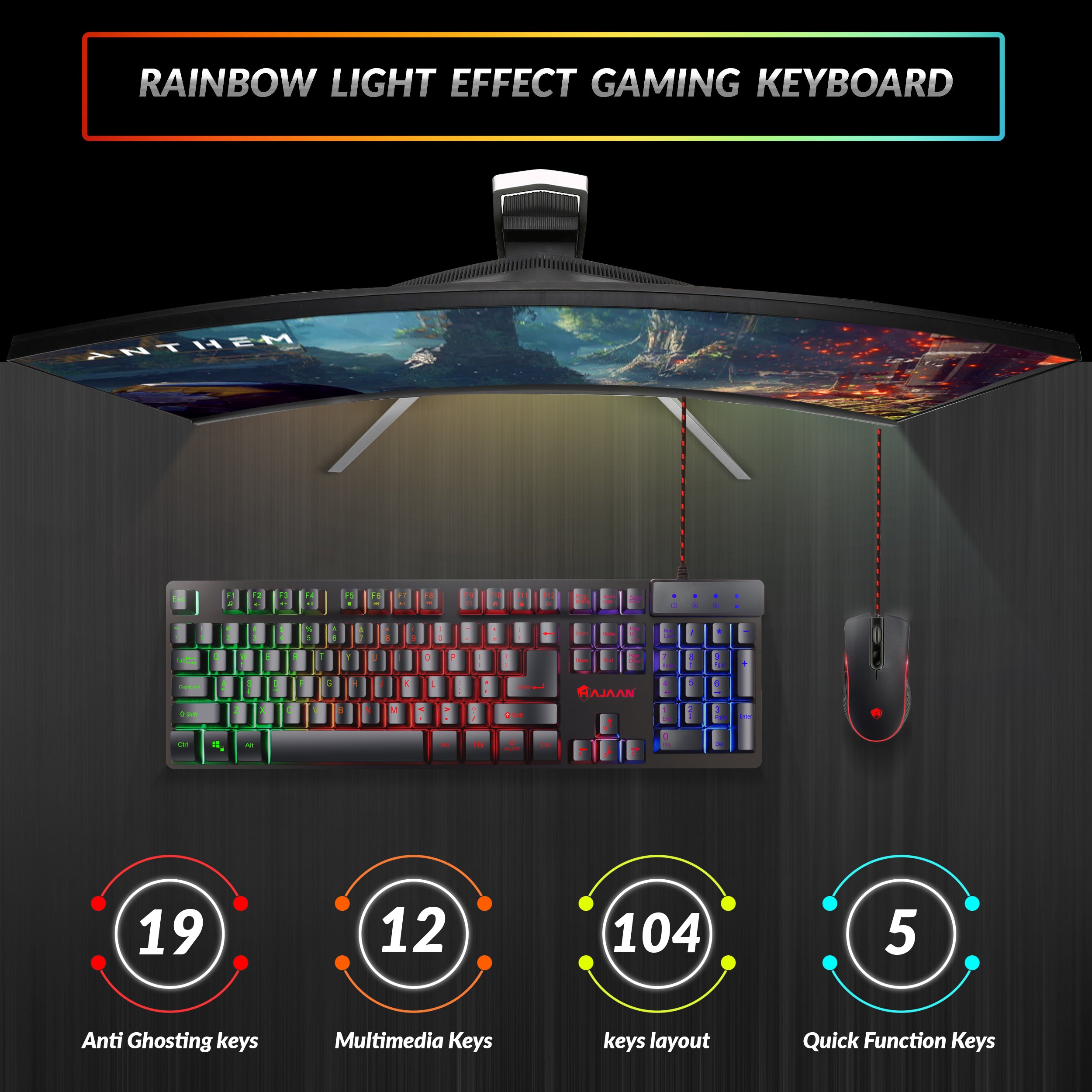 HC-510 Gaming Keyboard & Mouse Combo