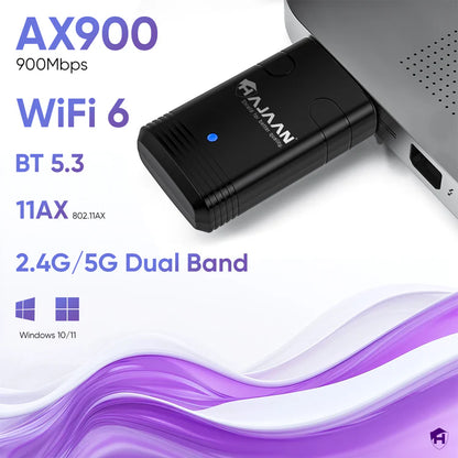 HW-AX900 Mbps Wireless USB Adapter with Bluetooth 5.3