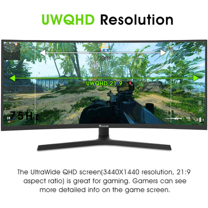 X3423C 34" UWQHD RGB Curved Gaming Monitor