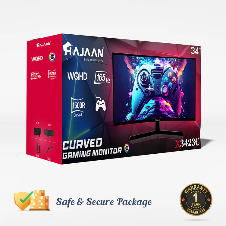 X3423C 34" UWQHD RGB Curved Gaming Monitor